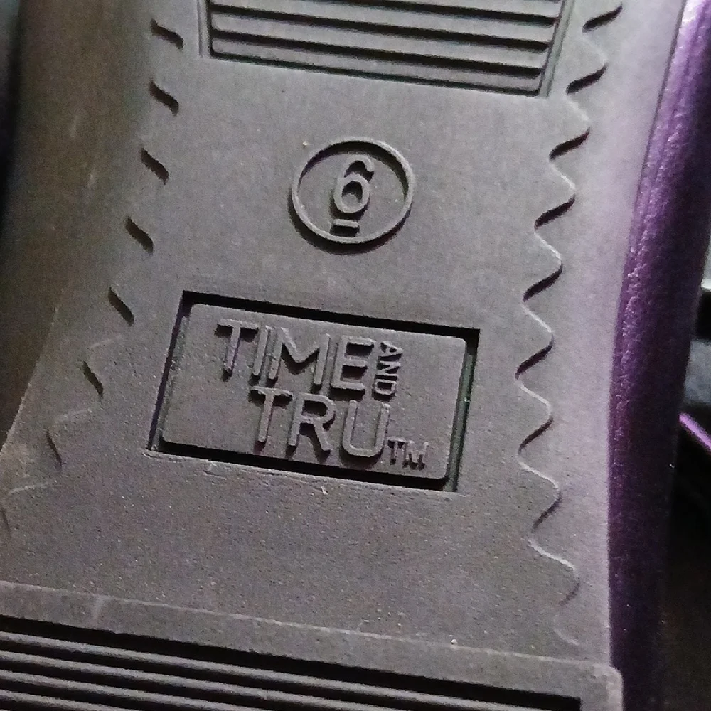 Time and Tru Black Mary Jane Shoes
